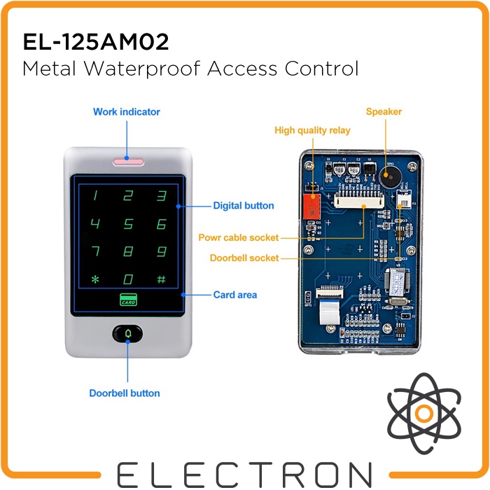 EL-125AM02 Metal Access Control RFID 125kHz Proximity Wiegand