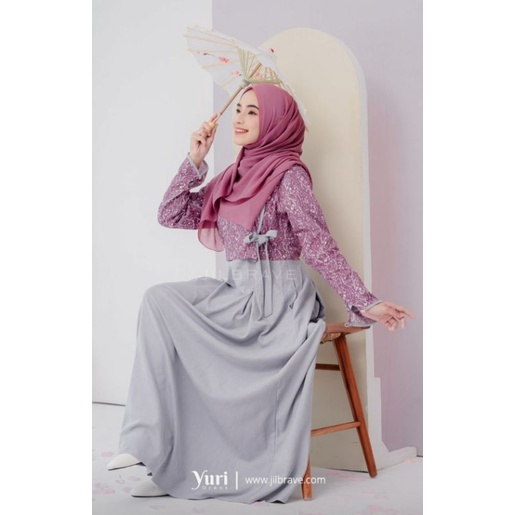 YURI DRESS JILBRAVE | Gamis model Hanbok Korea Bahan Corduroy mix Katun
