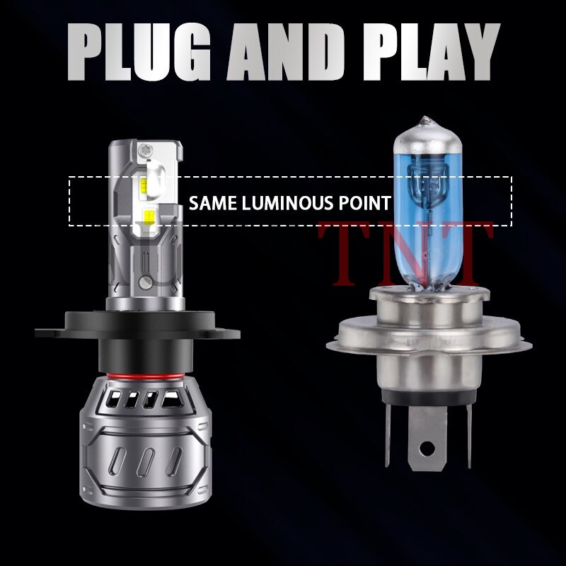 2 Pcs P1 Mini LED H7 H4 H11 9005 9006 H8 HB4 3000K untuk Mobil LED Lampu Bohlam 12V 6000K Turbo Lampu LED