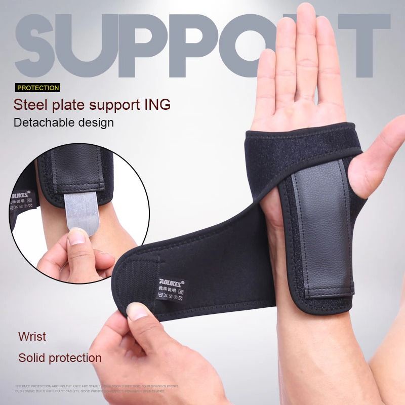 Decker Pergelangan Tangan Wristband Steel Wrist Brace Carpal Tunnel Syndrome - deker tangan