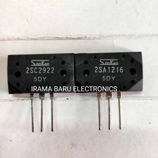 Transistor Sanken 2SC 2922 + 2SA 1216 Ori 5 DY