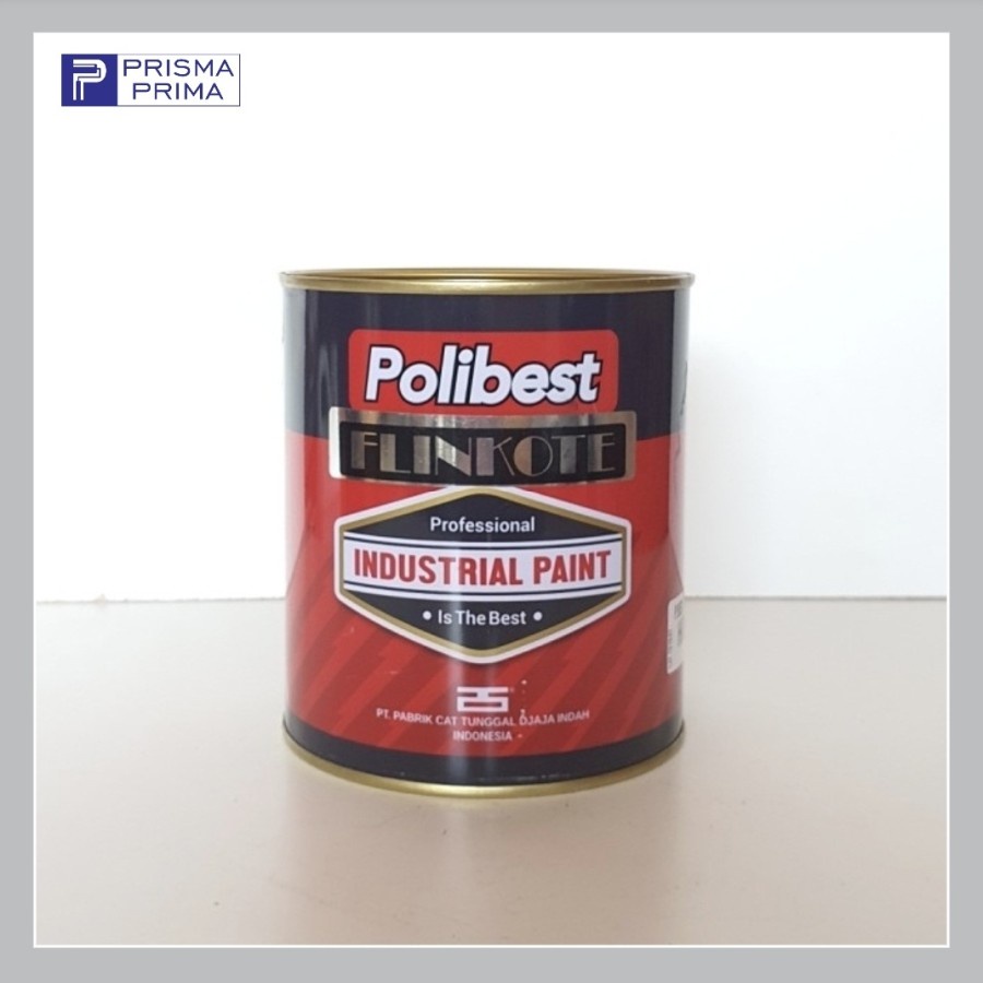 Cat Polibest Flinkote Anti Karat Bocor Mobil Seng Talang Besi Hitam 1 Kg