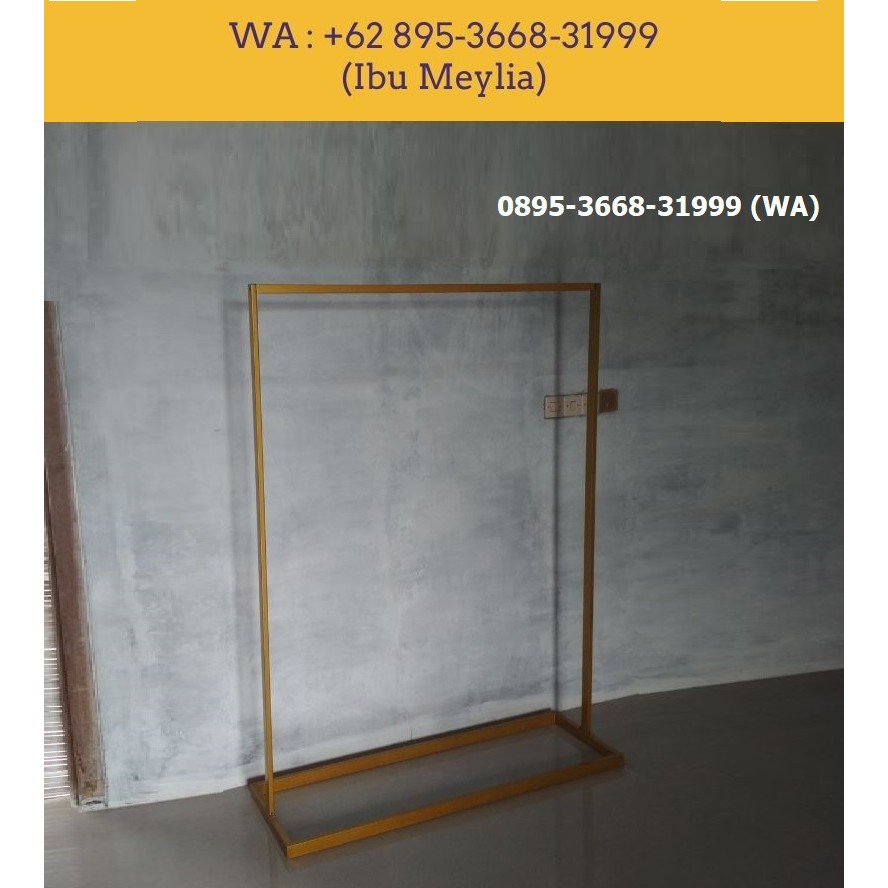 Rak Gantung Baju/ Rak Gantung Besi/ Rak Etalase Gantung