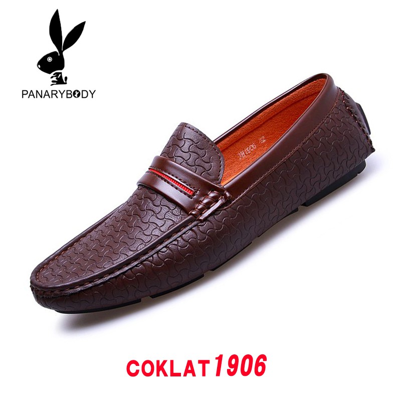 Sepatu Casual Pria Slip on Santai Antislip Original Branded Sepatu Cowok Formal Kerja Kantor Keren Pantofel