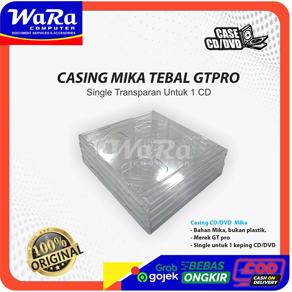 CD case single gtpro Case dvd/CD Mika Tebal Single GT-PRO