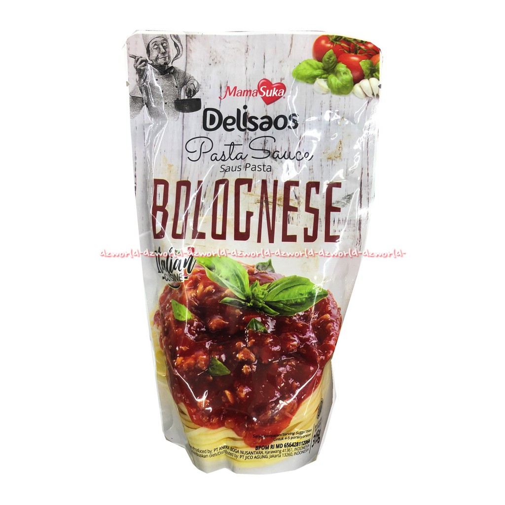 Mama Suka Delisaos 315gr Pasta Sauce Bolognese Italian Saus Mie Spageti Mamasuka Deli Saos Boloness Bumbu Kuah Pasta Dellisaos