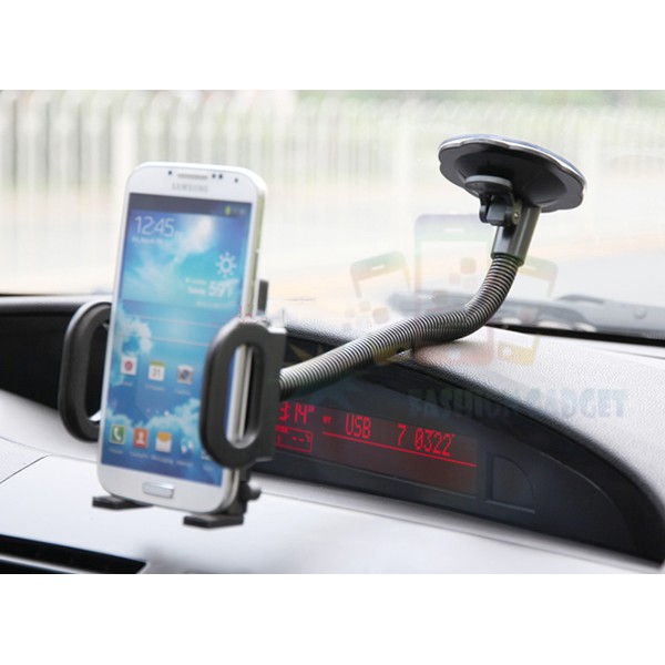 Car Holder Leher Panjang / Holder Mobil / Tempel Kaca Flexibel / Penjepit pegangan Handphone