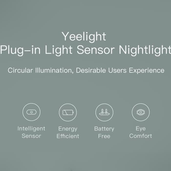 Yeelight Plug-in Night Light Sensor Lampu Malam Tidur LED Sensor Gerak