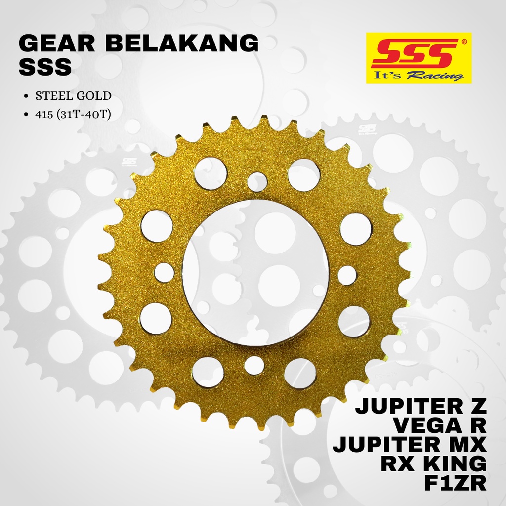 Gear Gir jupiter z mx vega r rx king sss 415 31 - 41 steel gold