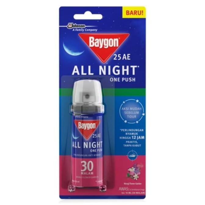 Baygon One Push Flower Garden 10ml rod14 Diminati Banget