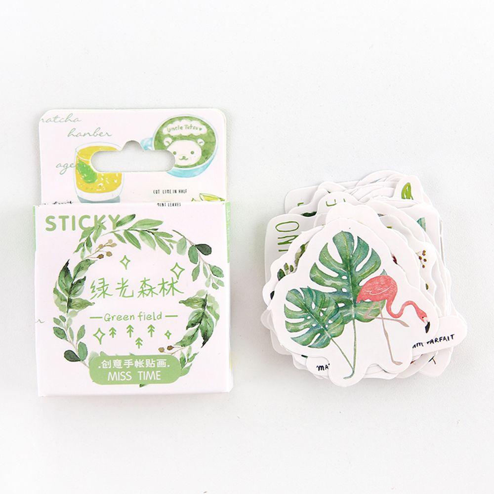 Nanas 46PCS/Box Stiker Kertas Stationery Flower Girl Generation Series Diary Label