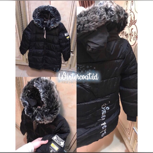 READY INDONESIA FIFI Winter coat wanita jaket mantel jumbo plus size cewek musim dingin women hitam