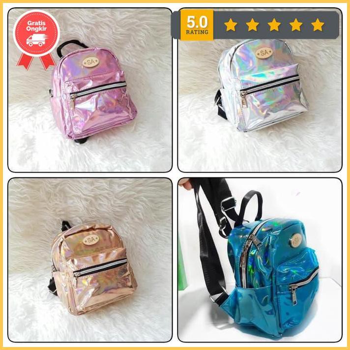 Tas Ransel Hologram Mini Impor/ Tas Hologram Kecil. Jneny789