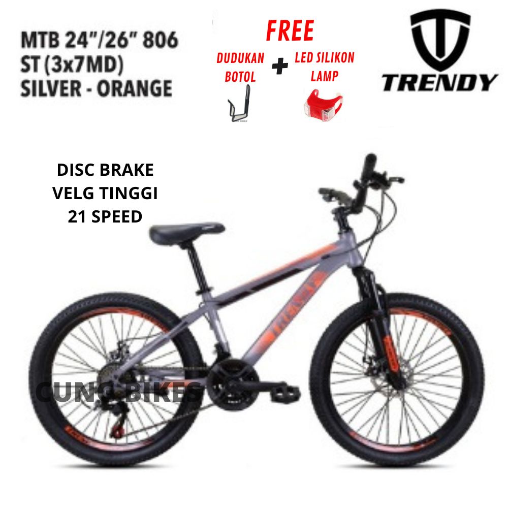 Sepeda gunung TRENDY MTB 24&amp; 26 INCH BY PACIFIC