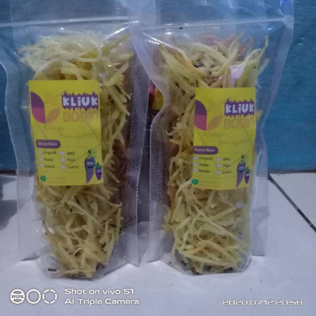 

Kliuk Bodin/singkong makanan ringan Rasa Original/Gurih