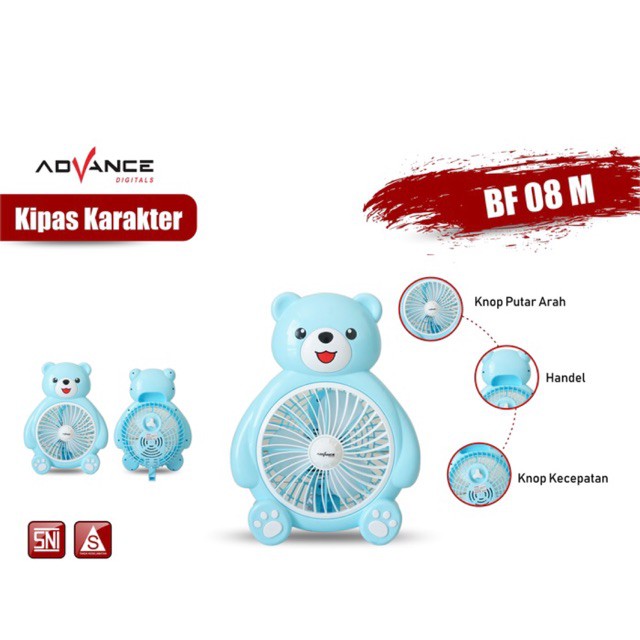 Kipas Karakter / Kipas duduk Advance BF-08M Bear