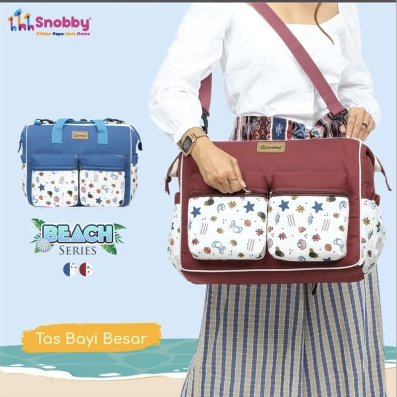 Snobby Tas Bayi Besar Double Saku Print Beach Series - TPT 7171