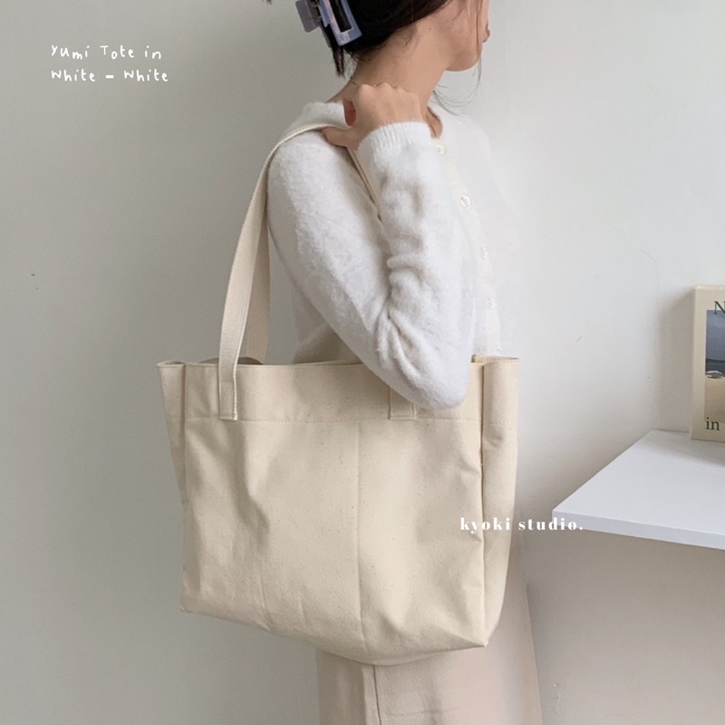 Yumi Tote Bag - Large Canvas Tote Bag