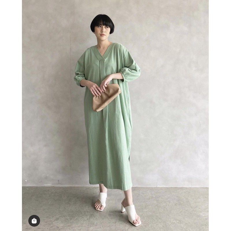 Trick And Tricky Hara Dress Pistchio