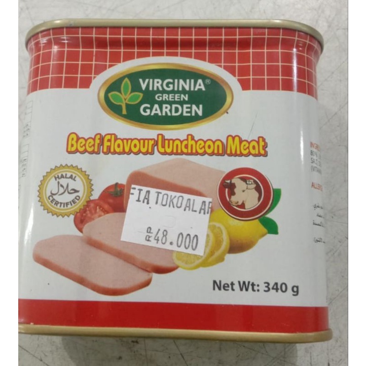 Jual Beef Luncheon Meat Virginia Green Garden 340gram | Shopee Indonesia