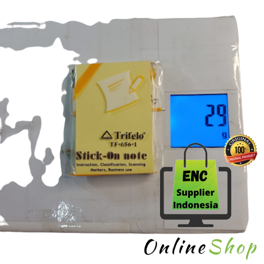 

100 lembar post it tf 656 1 sticky notes trifelo TF-656-1 kuning polos tf6561 per pak - enc.sup