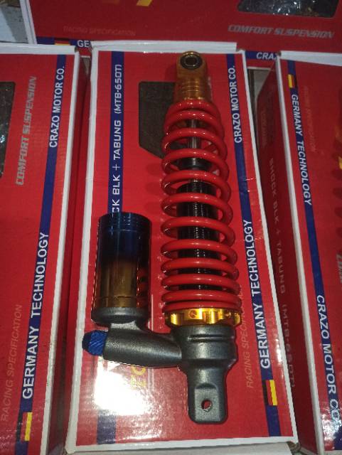 Shockbreaker shock tabung 2 tonn beat fi vario mio ukuran 305 dan 335 mm  crazo