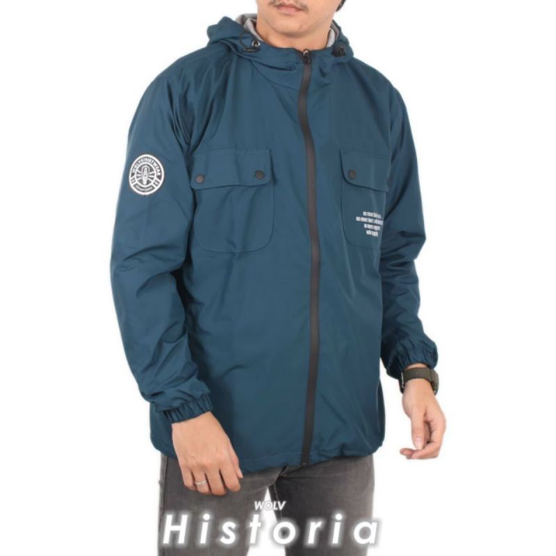 JAKET PARASUT WATERPROOF OUTERWEAR PRIA TERBARU TAHAN AIR OUTFIT OUTDOR PENDAKI GUNUNG JAKET KEKINIA