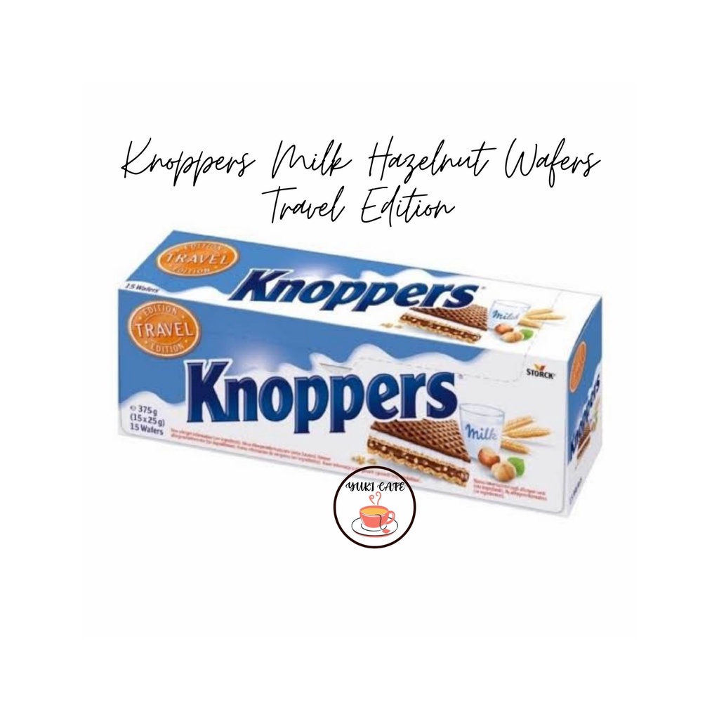 

WAFER - KNOPPERS MILK HAZELNUT WAFERS (GERMANY) TRAVEL EDITION