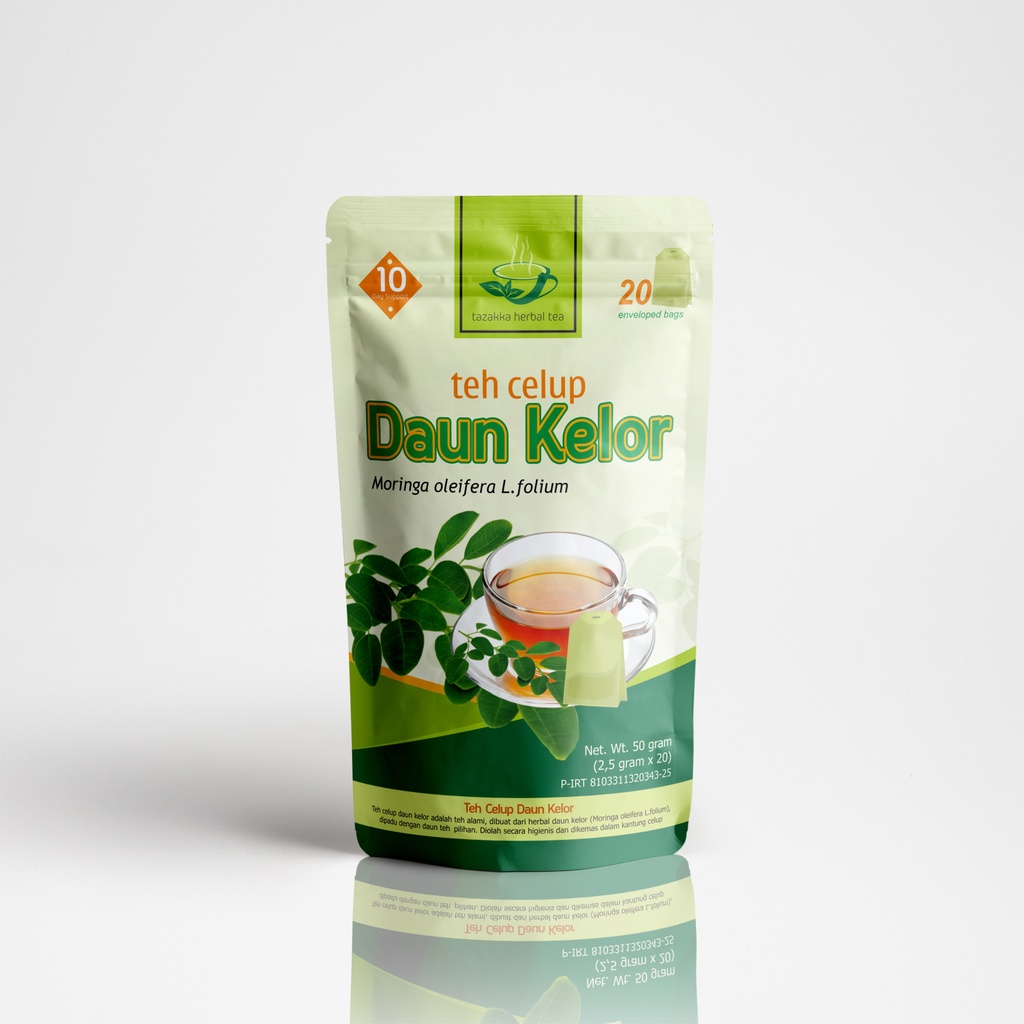 

TEH DAUN KELOR Minuman Kesehatan Teh Daun Kelor Tazakka Original Pengolahannya pun sudah menggunakan standar CPOTB, SNI dan ISO