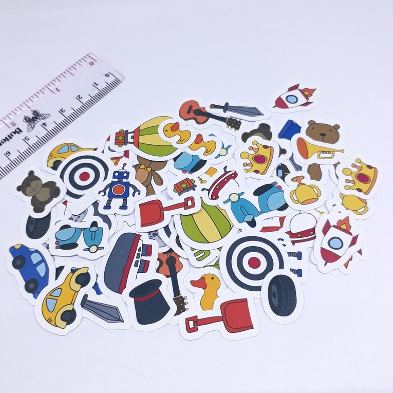 

65 stiker sticker tempel little boy toys mainan scrapbook DIY planner