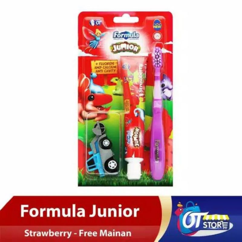 JG - SIKAT GIGI ANAK FORMULA JUNIOR SPECIAL PACK / ORANGE STRAWBERY / FREE MAINAN