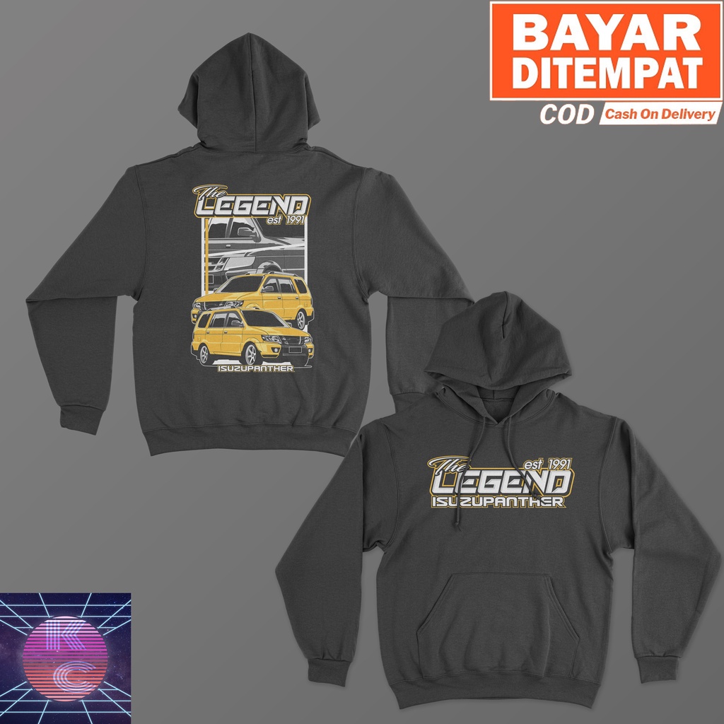 JAKET HOODIE ISUZU PANTHER THE LEGEND 1992 BIG SIZE JUMBO HOODIE MOBIL PRIA WANITA