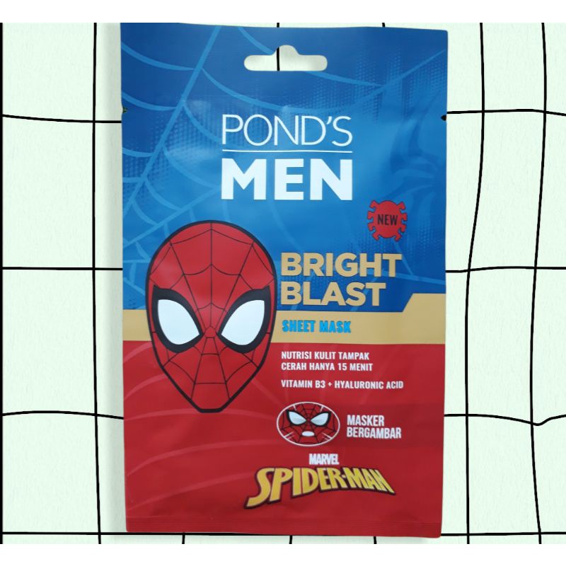 Ponds Men Bright Blast Sheet Mask Spiderman 20 gr