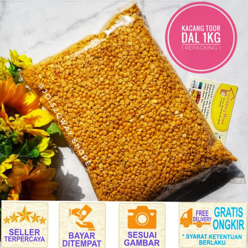 

Kacang Toor Dal Repacking 1kg / Lentil