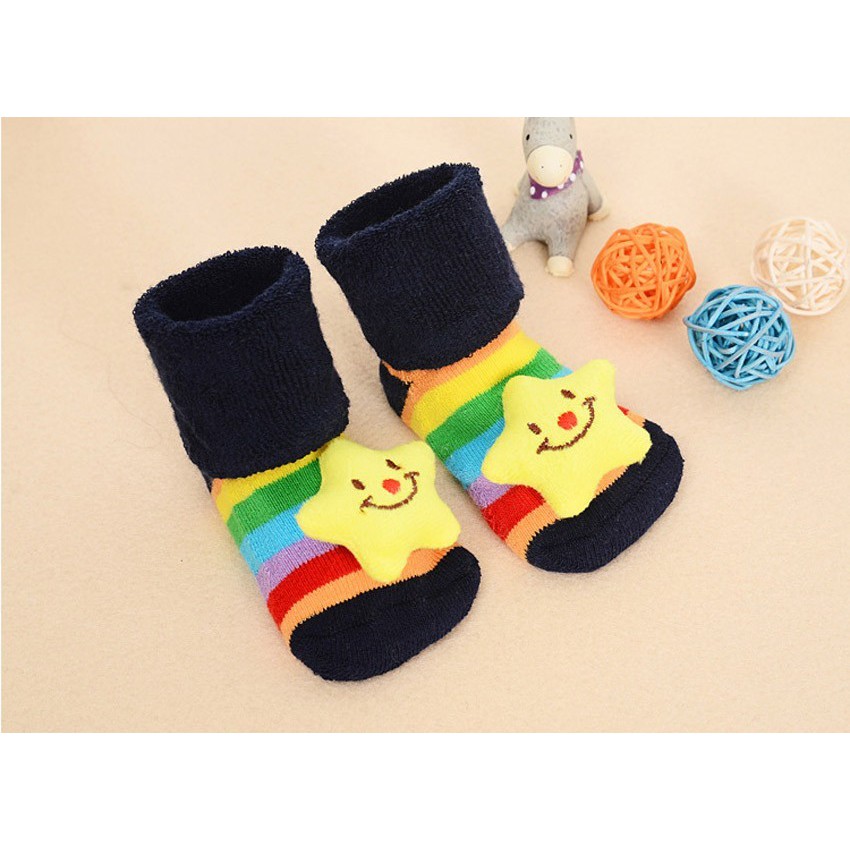Topprice  Kaos Kaki Sepatu Bayi Karakter 3D Lucu Kaos Kaki Anti Slip Murah Produk Import BB08