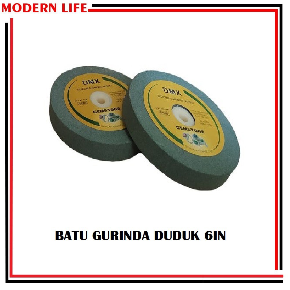 Batu Gurinda Duduk Green Silicon 6 In X 25 Mm X 25 Mm