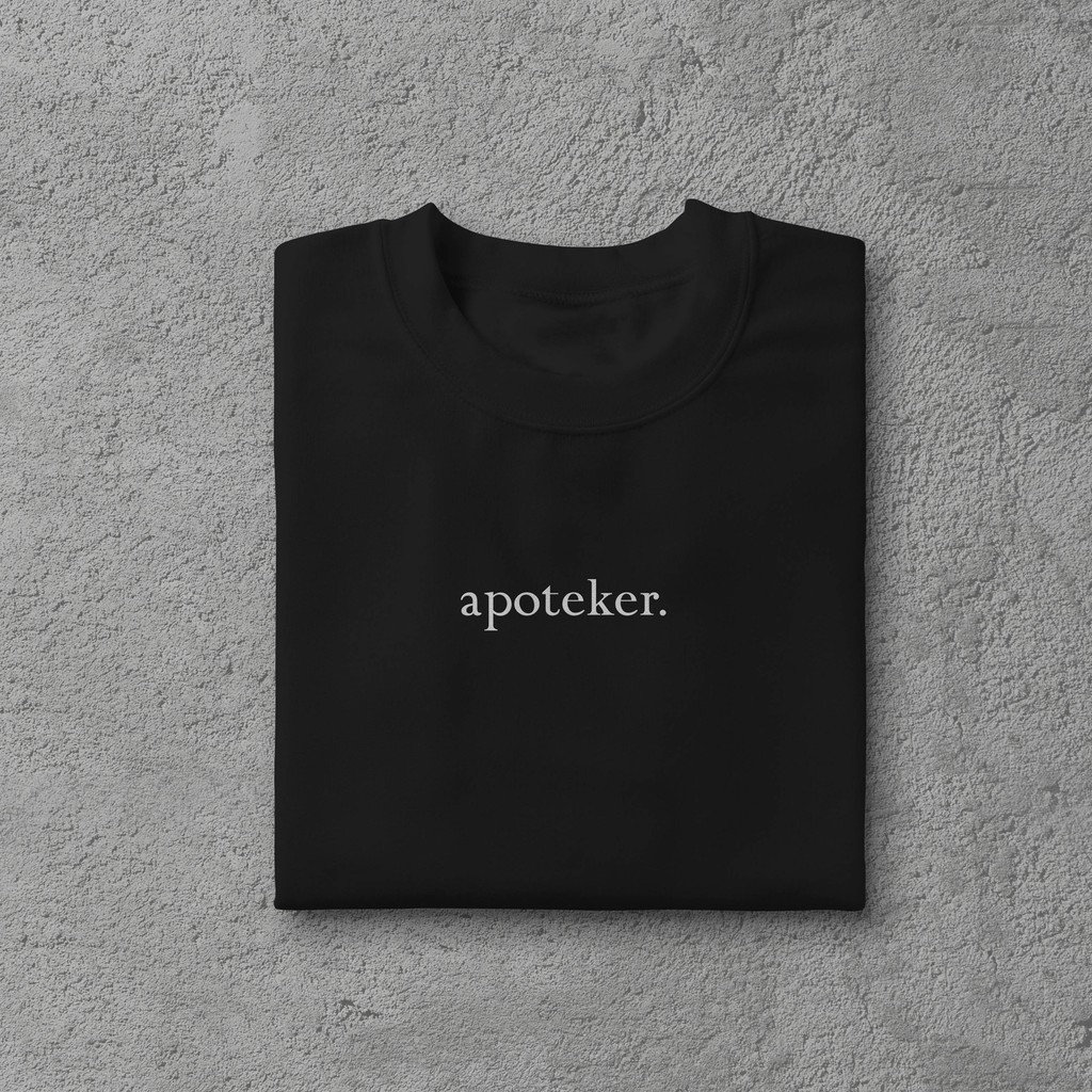 Kaos Apoteker "Apoteker" - Kaos Apoteker/Kaos Profesi/Baju Apoteker/Kaos Kata/Kaos Apoteker Indoensi