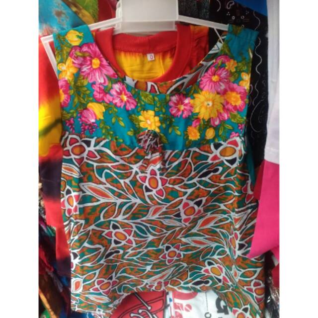 TERMURAH! Dress Batik Bunga Usia 3 bulan - 2 tahun - Baju Anak Perempuan - Souvenir Malioboro Jogja