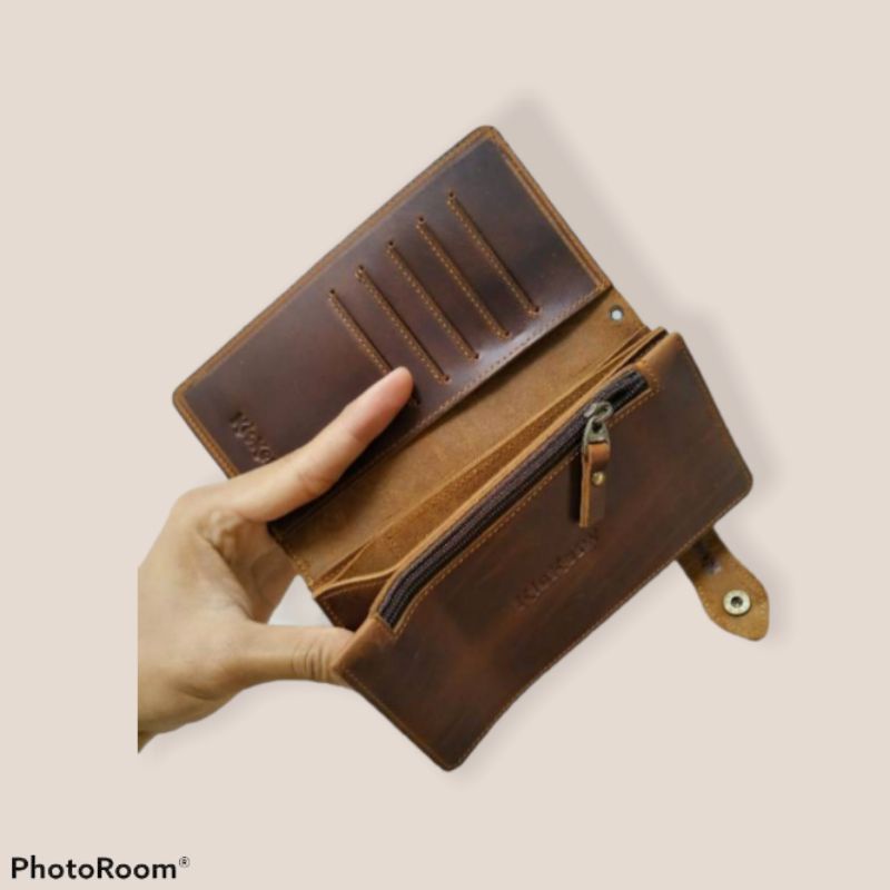 Dompet panjang pria kulit asli 100%