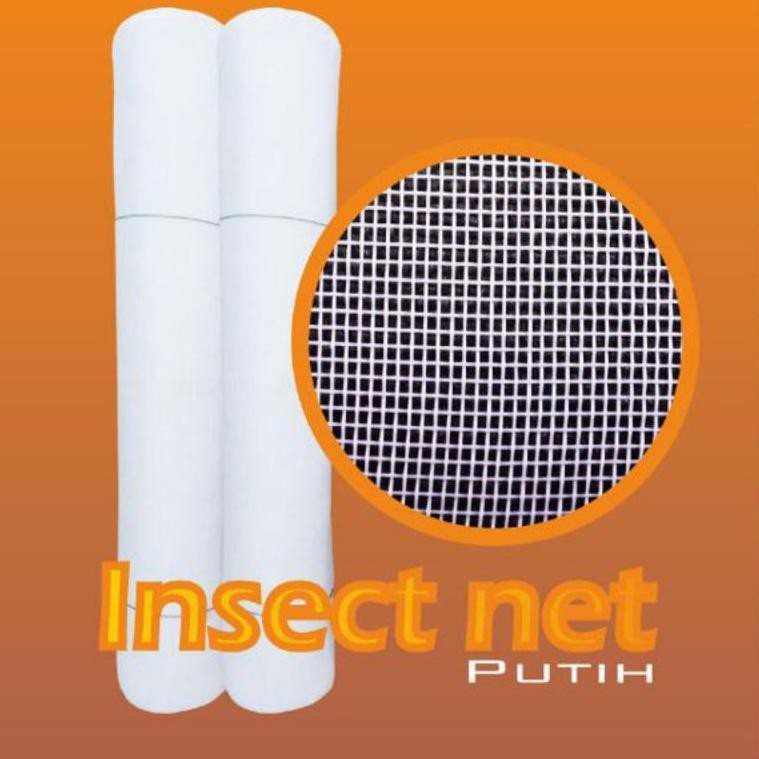 Terjamin PROMO ! iNSECT NET / jaring kasa(waring putih) LEBAR 3 METER ! bonus PARANET °•.¸¸.•°`