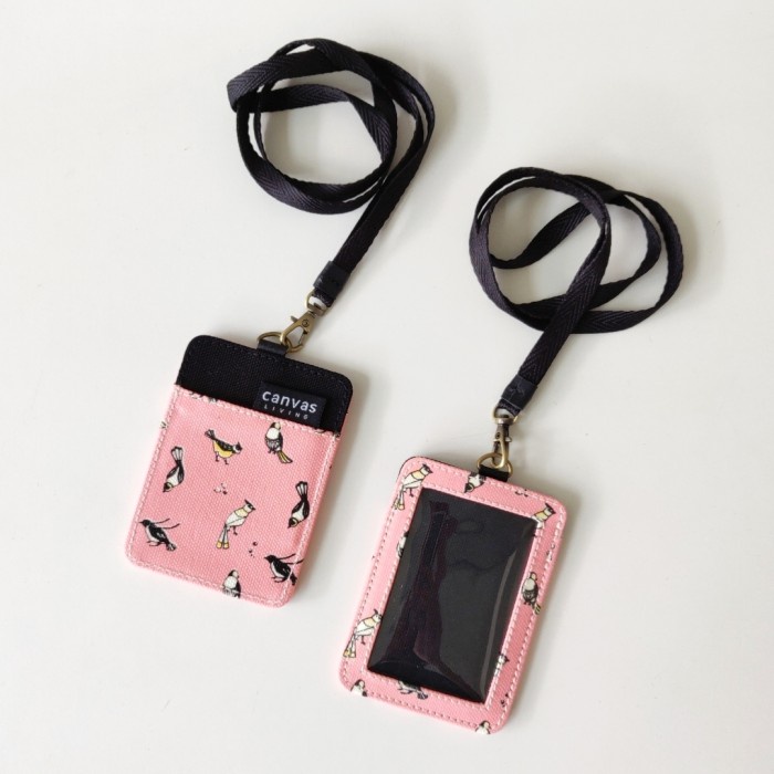 

Id Lanyard Birds Pink Canvas Living 045