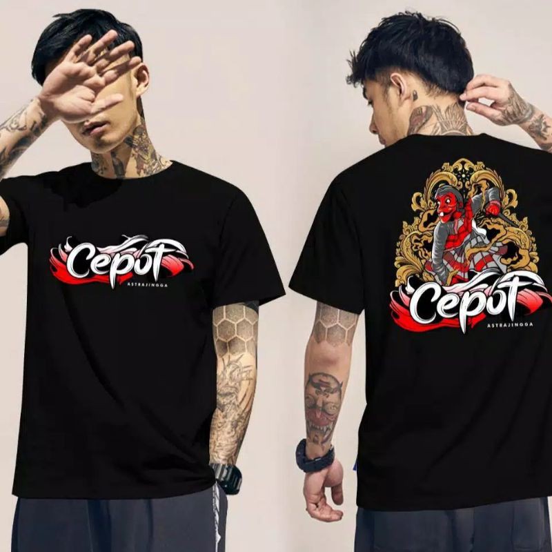 Lightfashion Kaos Pria Kaos Distro CEPOT DB CEPOT Black FN321