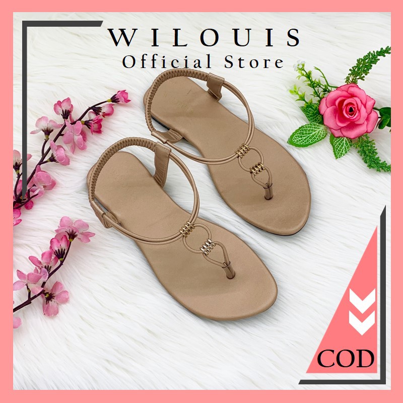 Sandal Jepit Sendal Wanita Terbaru Model Teplek Cewek & Ibu2 Kekinian WILOUIS WL883