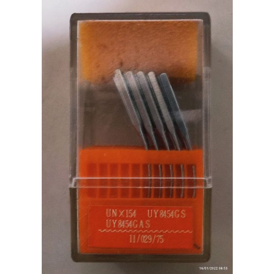 Jarum Mesin Neci Bengkok UNX154 Merk ORANGE NEEDLES