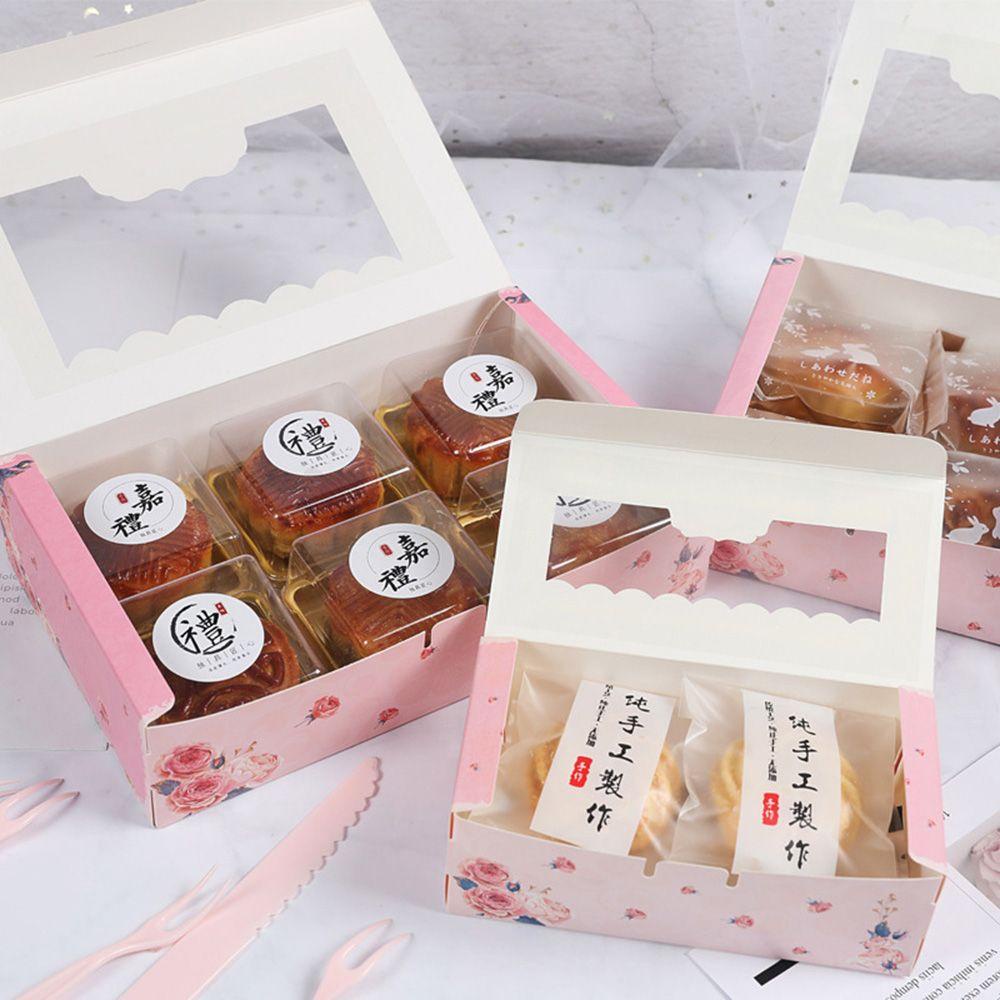 Lanfy Mooncake Box Pastry Biskuit Kertas Hadiah Packaging Box DIY Sovenir Pernikahan Kotak Kue