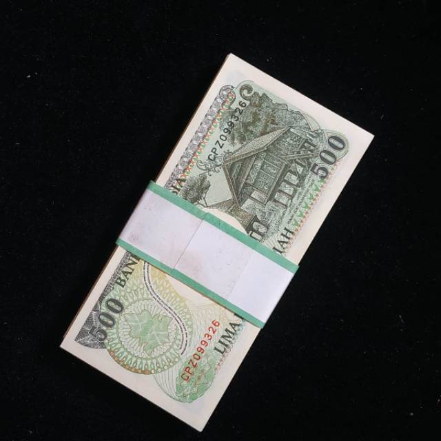 (GRESS/AU/UNC) Uang kuno rp 500 orang utan tahun 1992