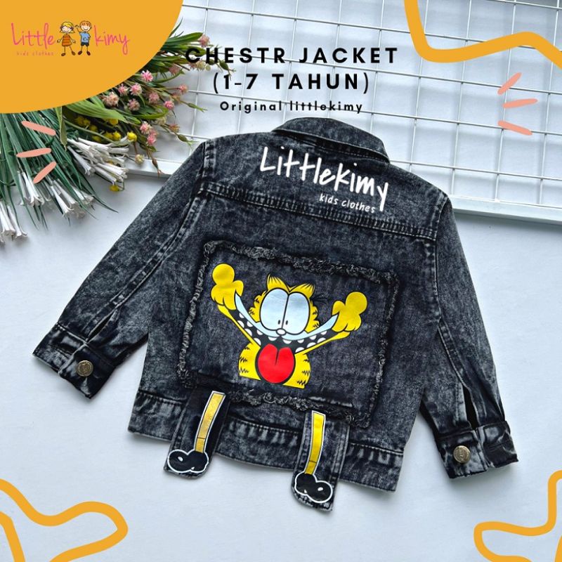 Jaket Jeans Anak Unisex 1 sd 8 tahun Avril Chester Jacket Original/jaket anak cewe cowo