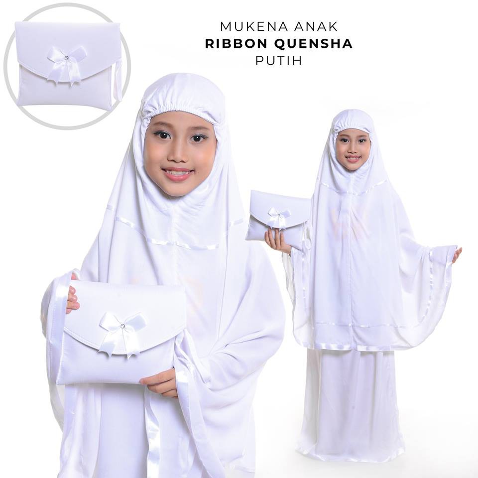 Mukena Anak Rayon  Bali Ribbon Quensha