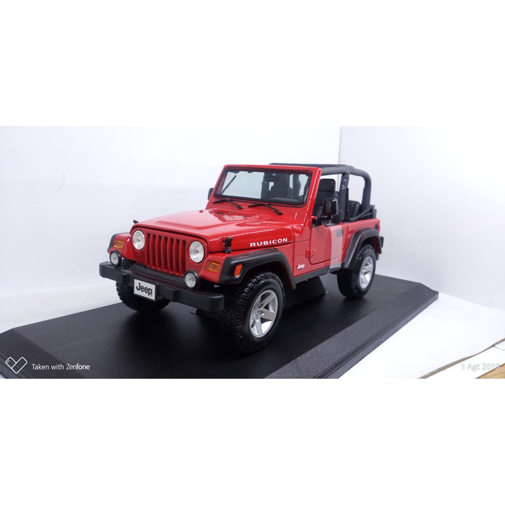 Diecast Miniatur Mobil Jeep WRANGLER RUBICON