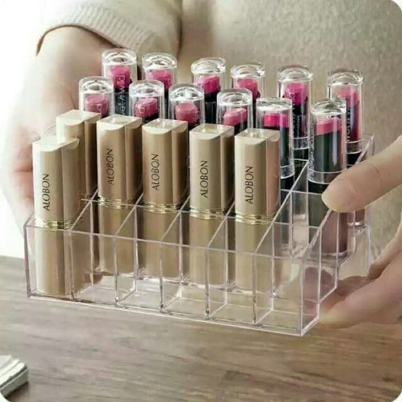 Rak Penyimpanan Lipstick 24slots / Rak lipstik